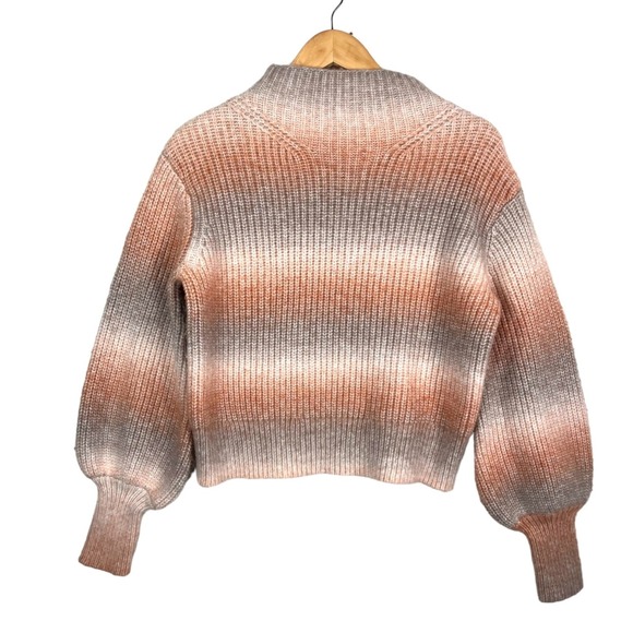 Kivari Sweaters - Kivari Wool blend Sylvie Ombre knit sweater pink lilac money classic preppy sz 8